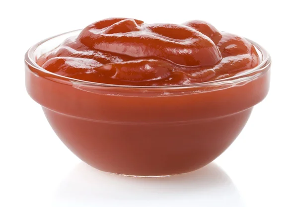 Sauce tomate isolée sur blanc — Photo