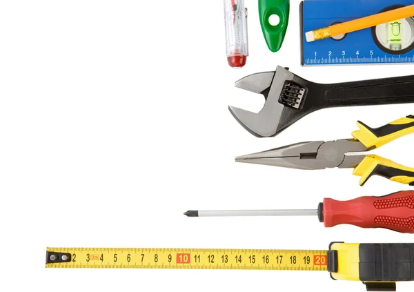 Kit de ferramentas de construção — Fotografia de Stock
