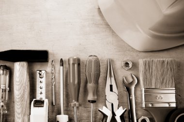 Ahşap inşaat araçları seti