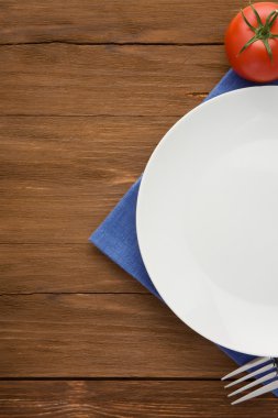 plaka, bıçak ve çatal Wood