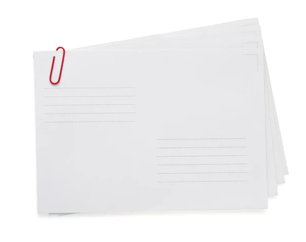 Papier envelop op wit — Stockfoto