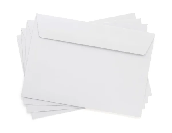 Papier envelop op wit — Stockfoto