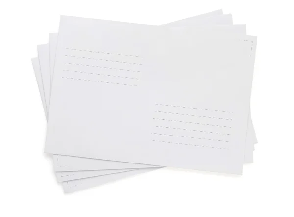 Papier envelop op wit — Stockfoto