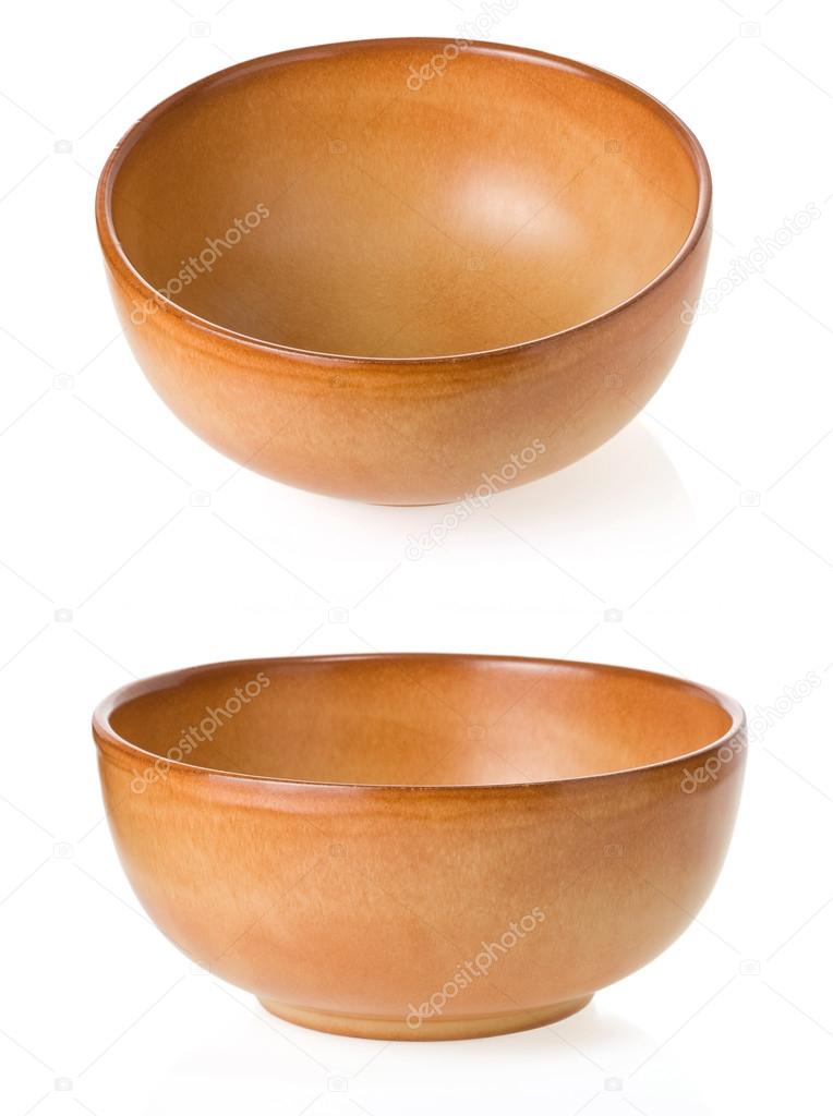 ceramic bowl isolated on white