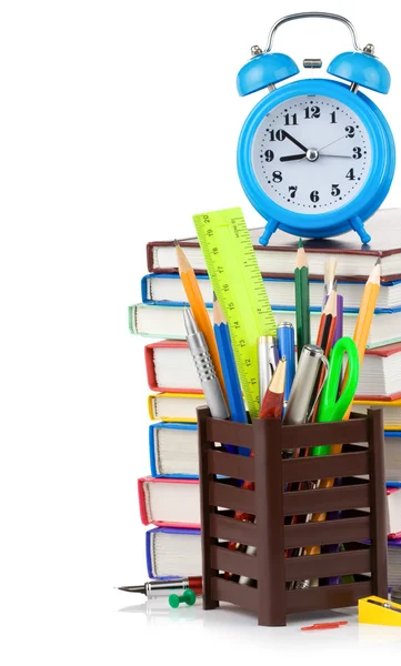 Concepto de regreso a la escuela aislado en blanco — Foto de Stock