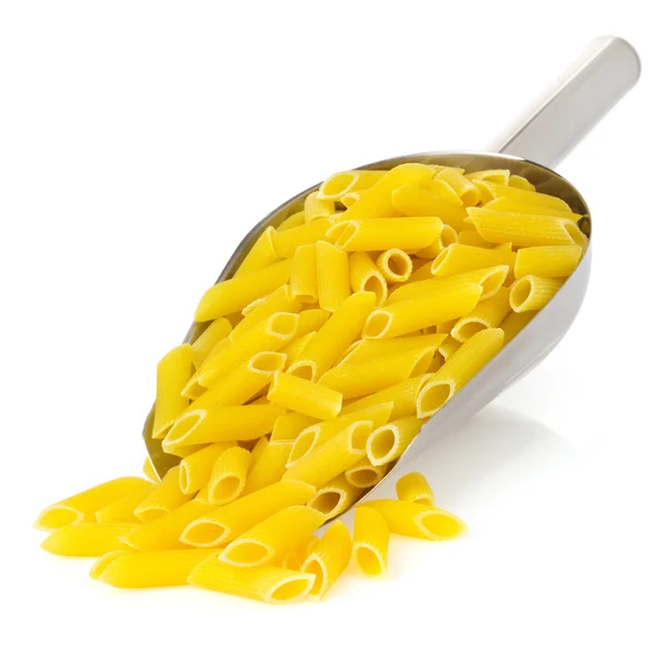 Raw pasta on white — Stock Photo, Image