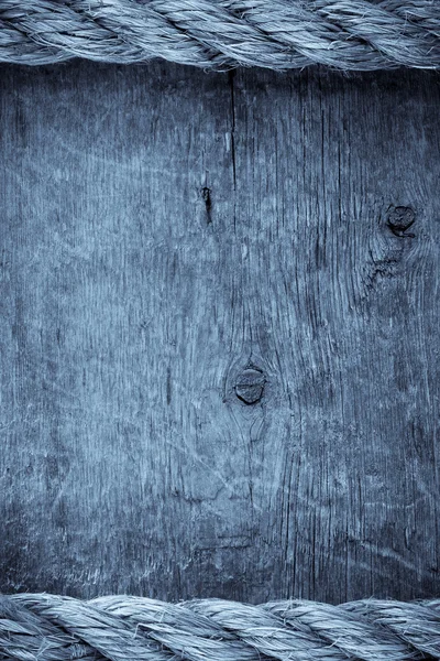 Ship ropes on wood — Stock Photo, Image