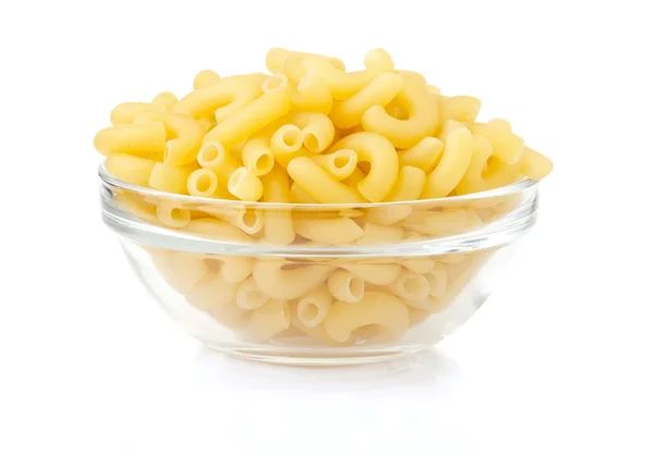 Pasta in bowl on white — Stock Photo, Image