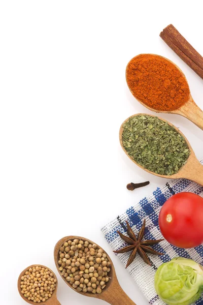 Ingredienser och kryddor — Stockfoto