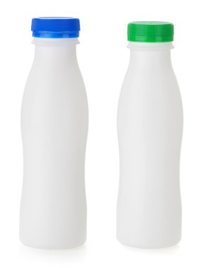 Beyaz plastik şişe