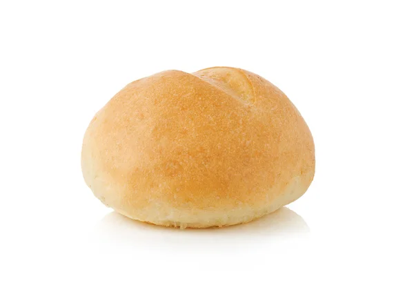 Булочка хлеб изолирован на белом — стоковое фото