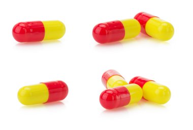 hapları üzerinde beyaz