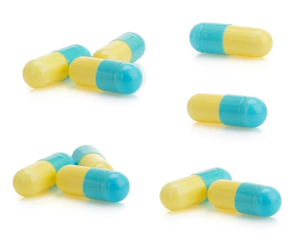 Medical pills on white — Stock Photo, Image