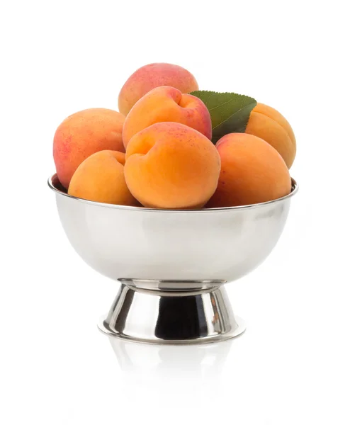 Apricot on white background — Stock Photo, Image