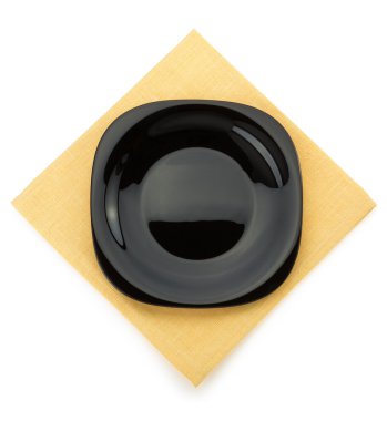 Beyaz peçeteye plaka