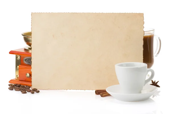 Kopp kaffe isolerad på vitt — Stockfoto