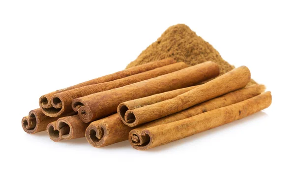 Cinnamon stick on white — Stock Photo, Image