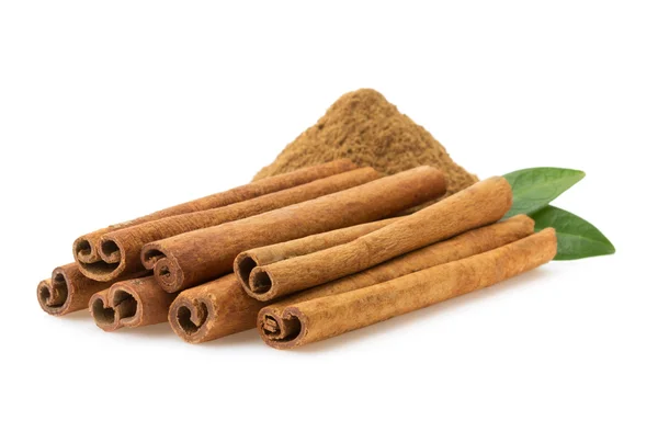 Cinnamon stick on white — Stock Photo, Image