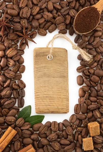 Coffee concept on white — Stockfoto