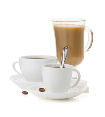 Bir fincan beyaz kahve.