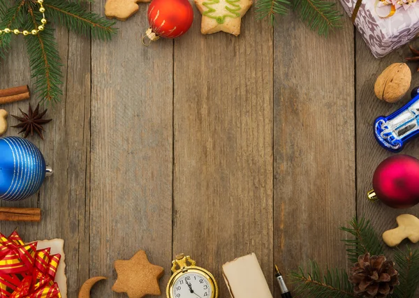 Decoração de Natal em madeira — Fotografia de Stock