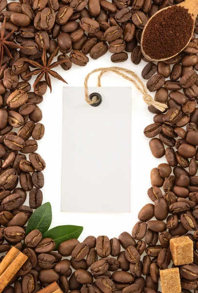 Concepto de café en blanco — Foto de Stock