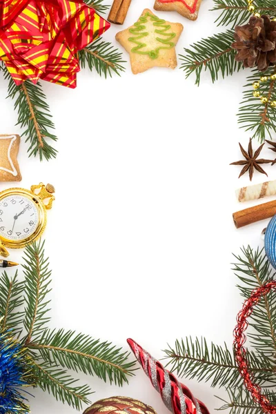 Decoración de Navidad en blanco — Foto de Stock