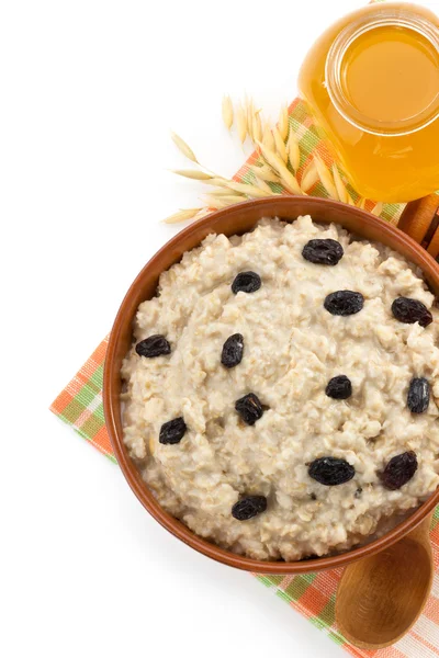 Plate of oatmeal — Stock Photo, Image