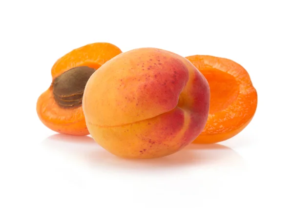 Apricot on white background — Stock Photo, Image