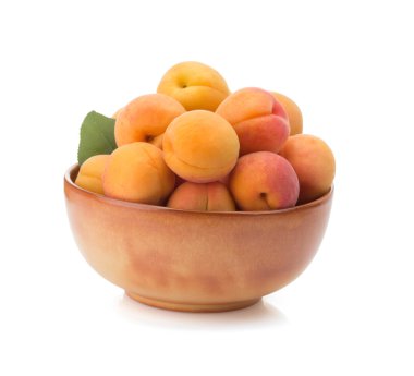 beyaz zemin üzerine kayısı