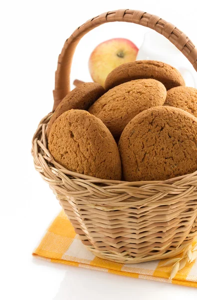 Zoete koekjes op witte achtergrond — Stockfoto