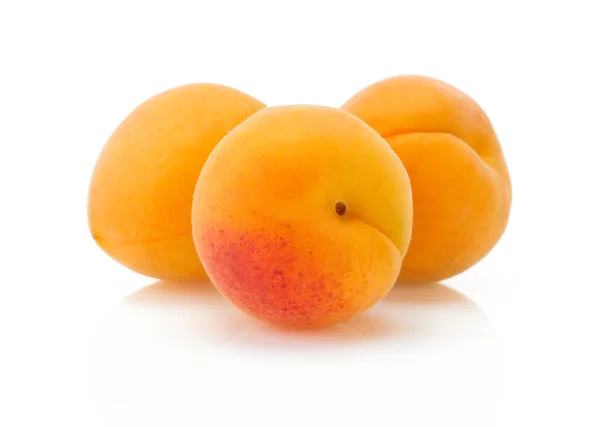 Aprikose auf weißem Hintergrund — Stockfoto