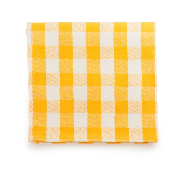 Serwetka żółty, biały — Zdjęcie stockowe