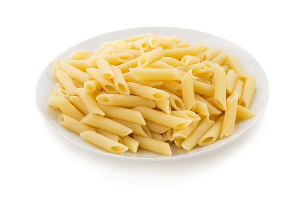 Pasta penne i plattan — Stockfoto