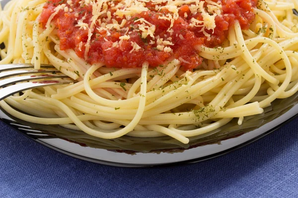 Makaron spaghetti makarony — Zdjęcie stockowe