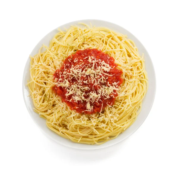 Tészta spagetti makaróni fehér — Stock Fotó