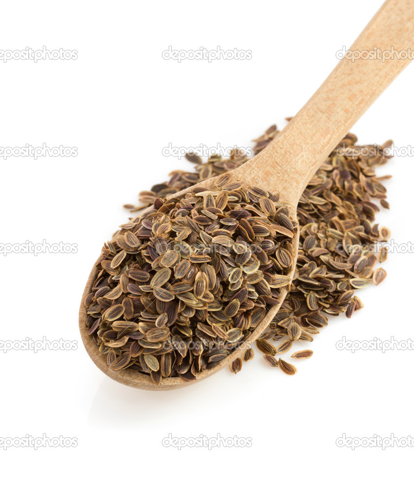 Dried dill seeds in spoon Stock Photo by ©seregam 40882969