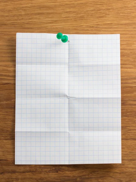 Papel doblado折叠的便条纸 — 图库照片