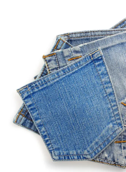 Kieszeni jeansów niebieski — Zdjęcie stockowe