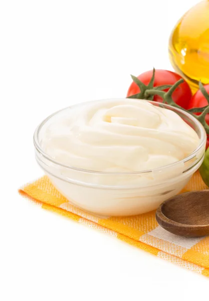 Mayonnaise-Sauce in Schüssel — Stockfoto