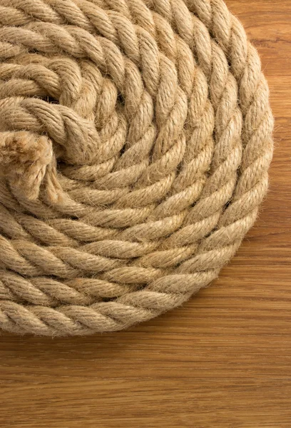 Ship ropes on wood — Stock Photo, Image