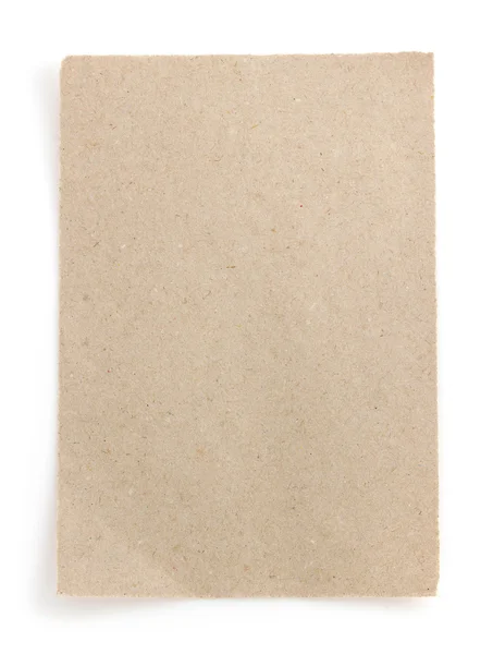 Ragged papier op wit — Stockfoto