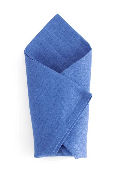 Folded napkin  on white — Stock Photo, Image