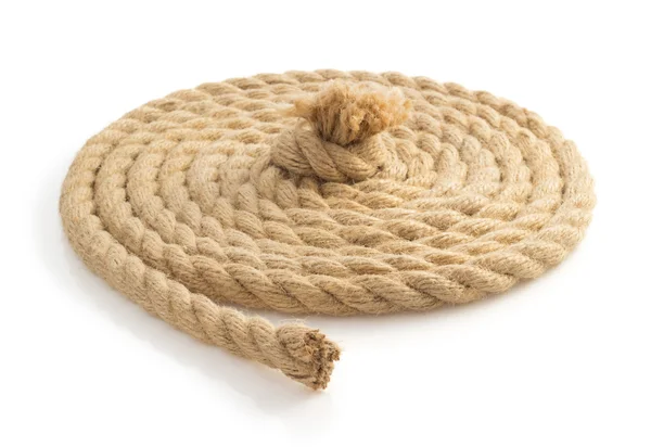 Ship ropes on white — Stock Photo, Image