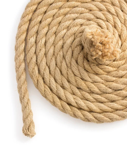 Ship ropes on white — Stock Photo, Image