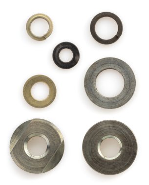 fındık, civata ve vida beyaz 