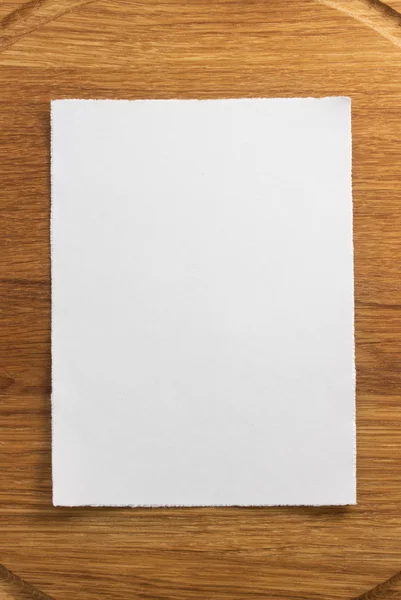 Bir not kağıdına ahşap — Stok fotoğraf