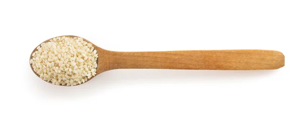 Semințe de susan în lingură — Fotografie, imagine de stoc