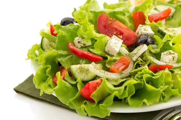 Salad in plate — Stock Photo, Image