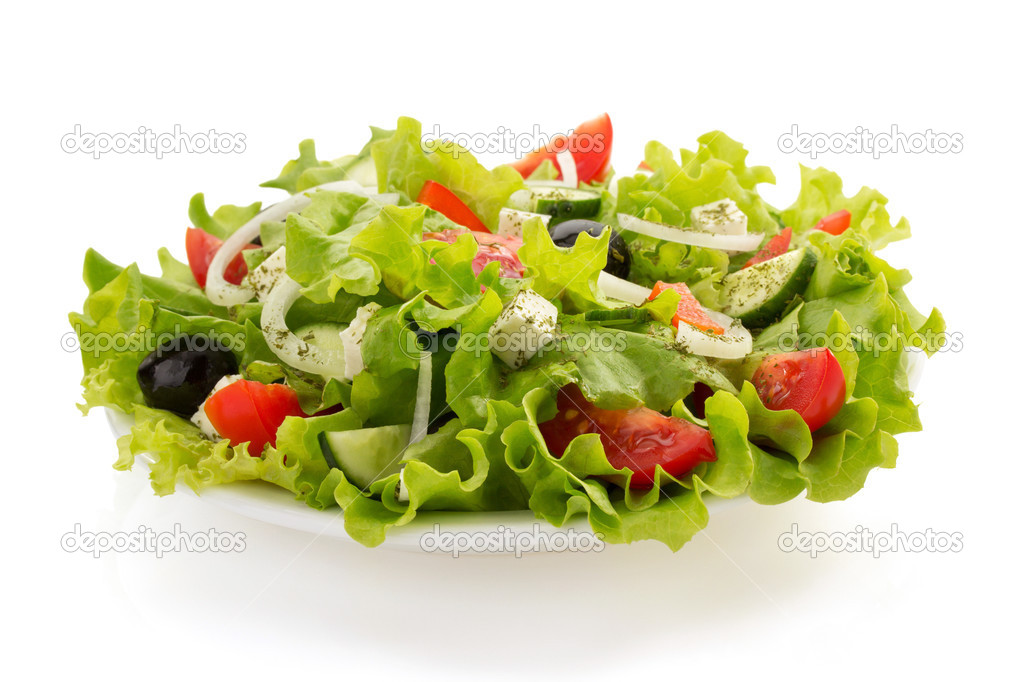 Salad in plate